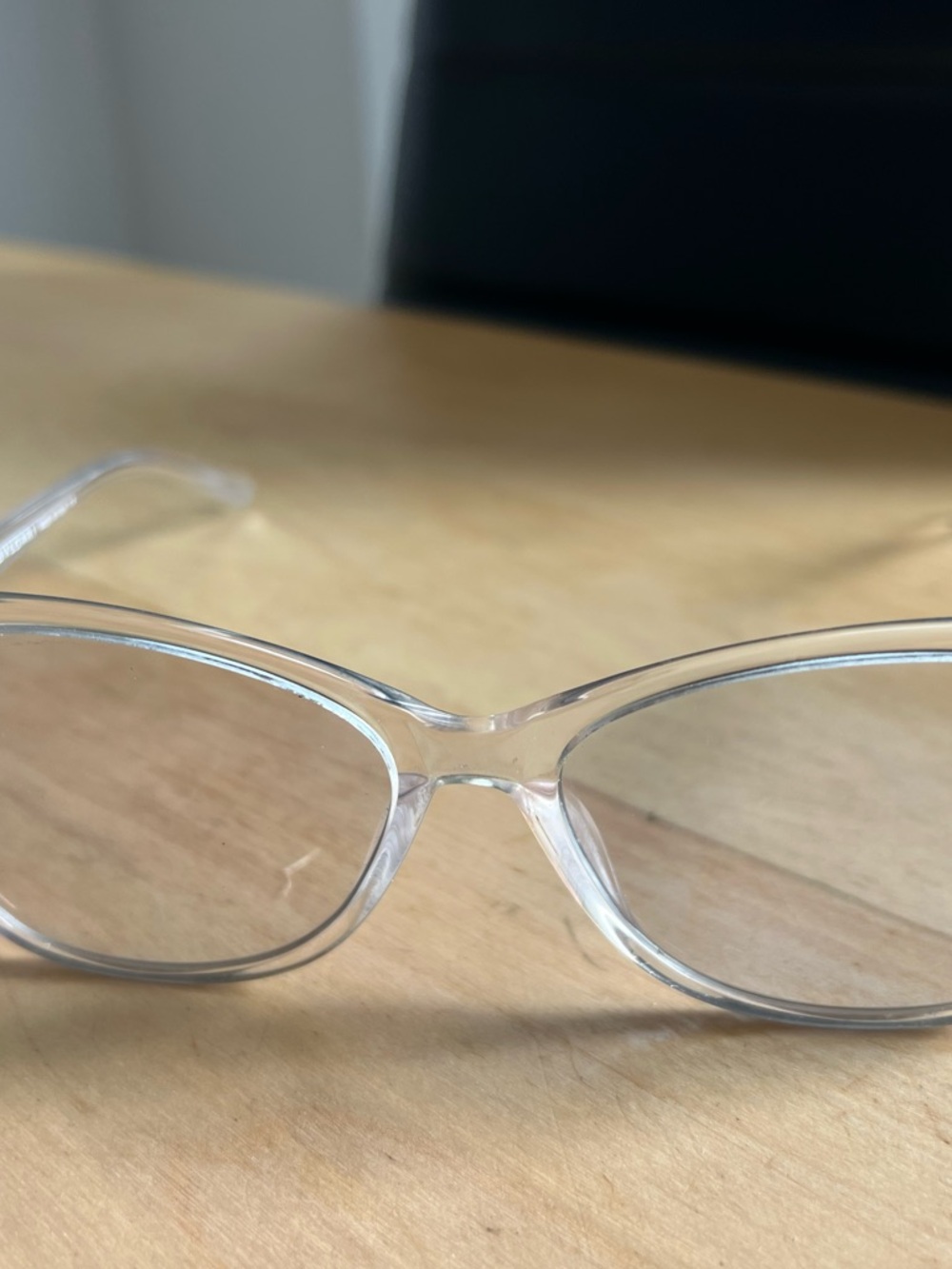Clear Transparent Oval Frame Bvlgari Glasses